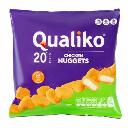 Mrazené Kuracie nugetky obaľované 500g Qualiko