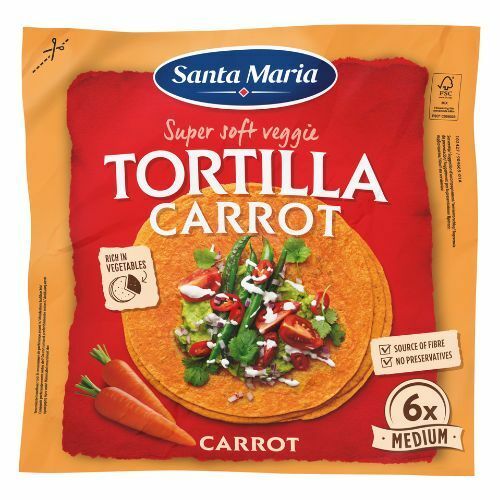 Tortilla Veggie mrkva 6ks/20cm 240g Santa Maria