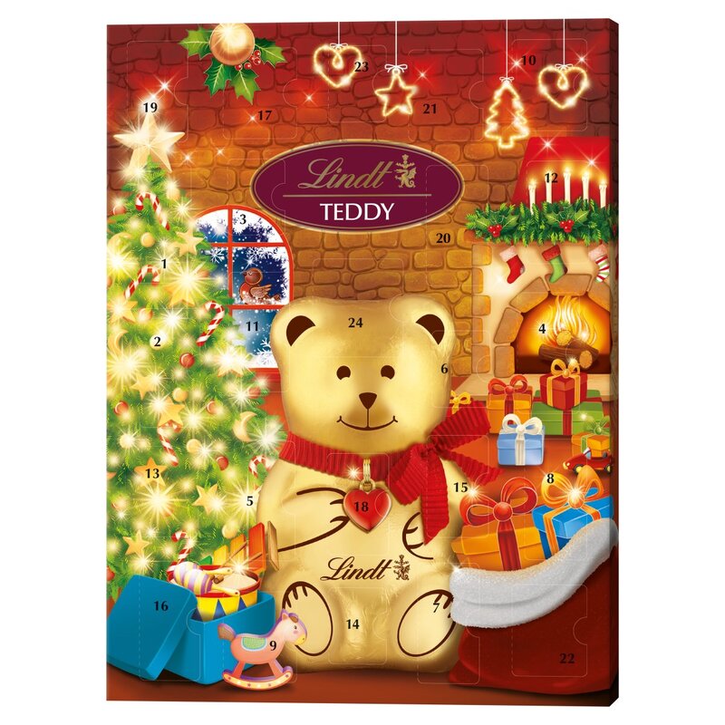 Lindt Adventný kalendár Teddy Xmas Tree 170g