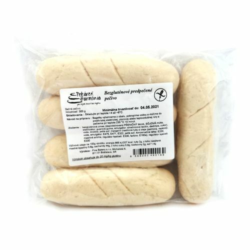 Mrazené Rožky predpečené bezgluténové Pekáreň Harmónia 5x60g
