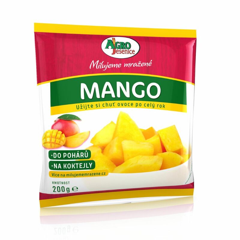 Hlbokomrazené Mango kocky 200g Agro Jesenice