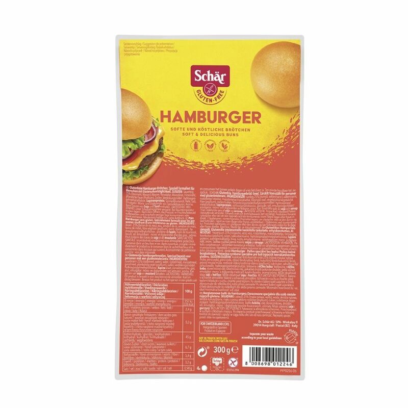 Žemle Hamburger bezgluténové 300g Schär