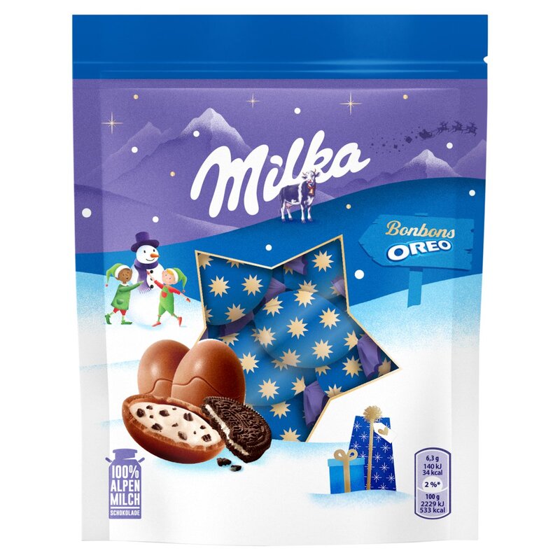 Milka bonbóny s kúskami Oreo sušienok 86g