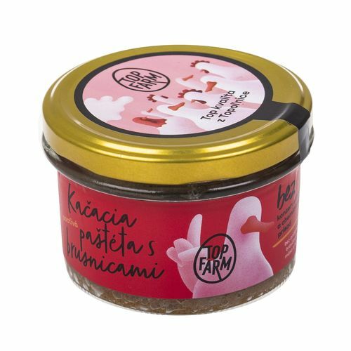Kačacia paštéta s brusnicami 150g, TopFarm