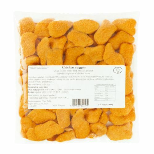 Mrazené Kuracie nugetky obaľované 1kg Eu Poultry