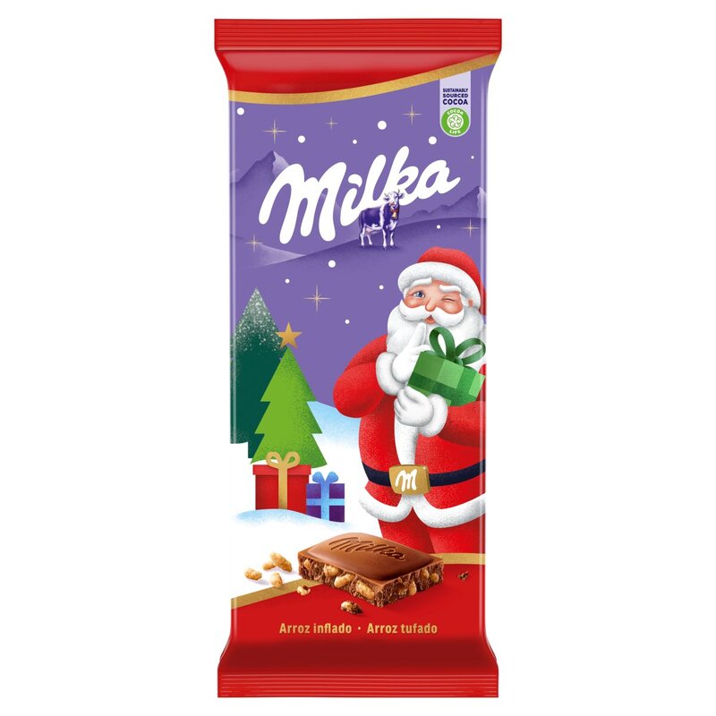 Milka Mliečna čokoláda s pufovanou ryžou 100g