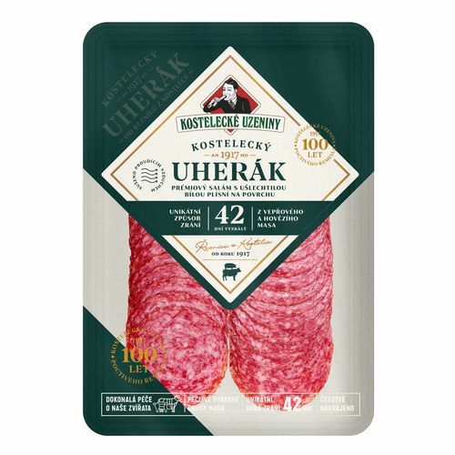 Saláma Kostelecký uherák nárez 100g, KU