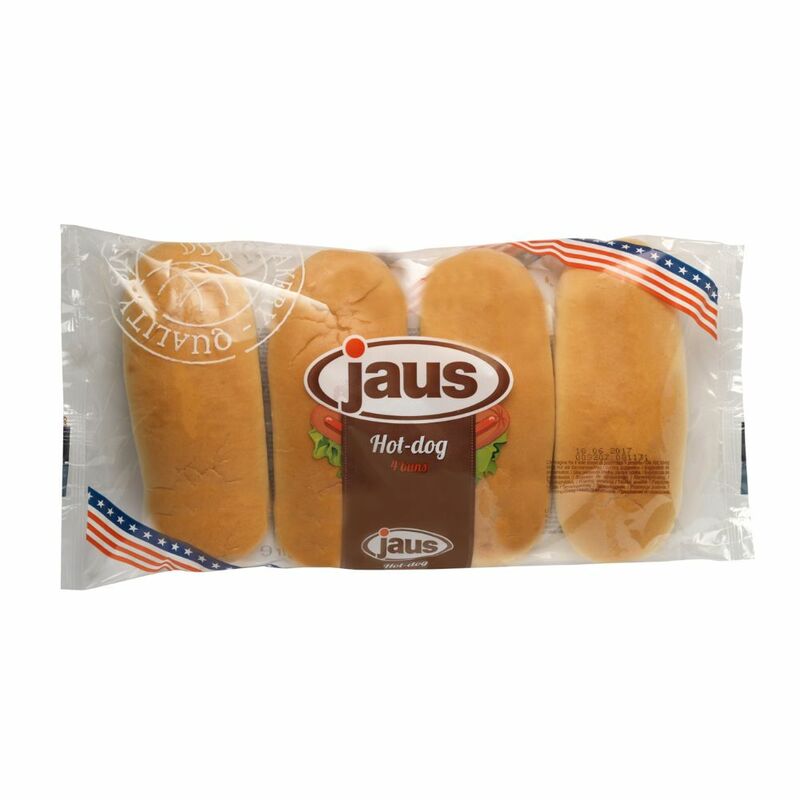 Rožok Hot dog 4ks 250g Jaus