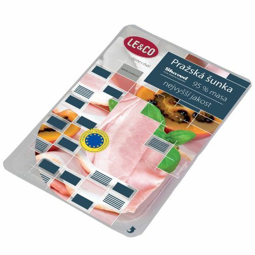 Šunka Bravčová Pražská 95% nárez 100g LE&CO