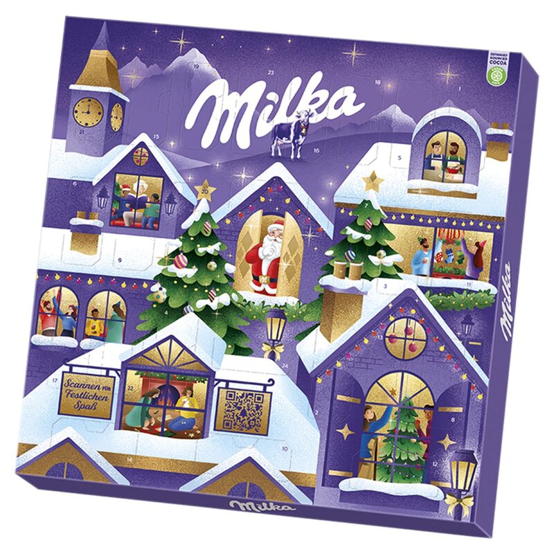 Milka adventný kalendár Deluxe 3D 223g