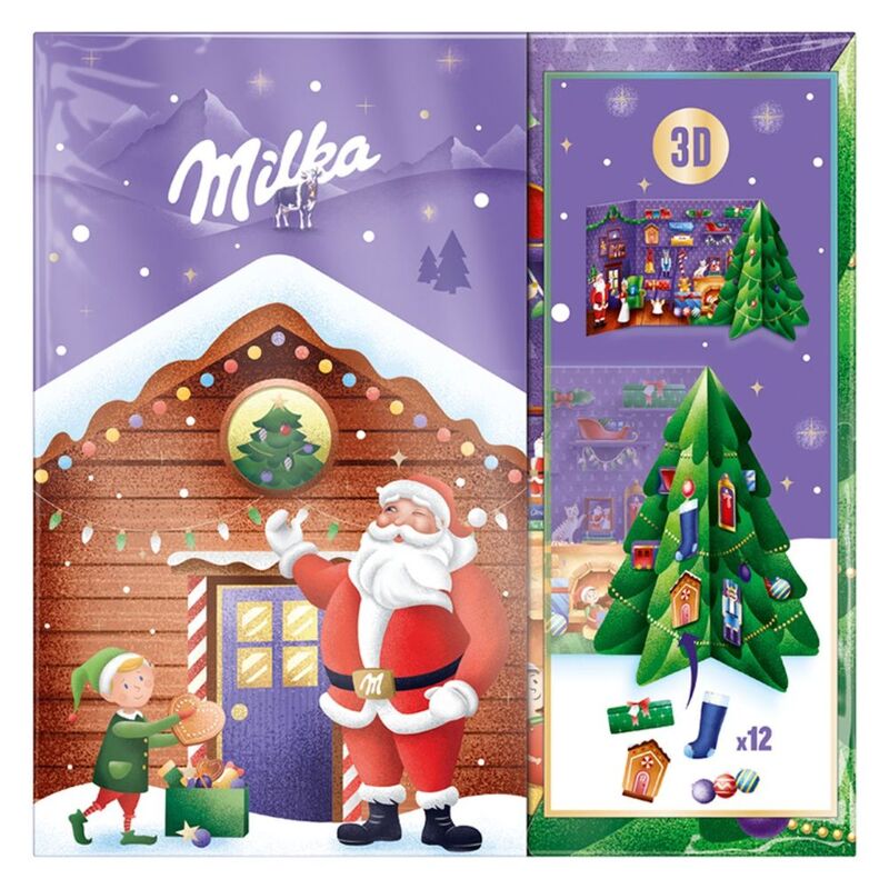 Milka Adventný kalendár Pop-up 163g