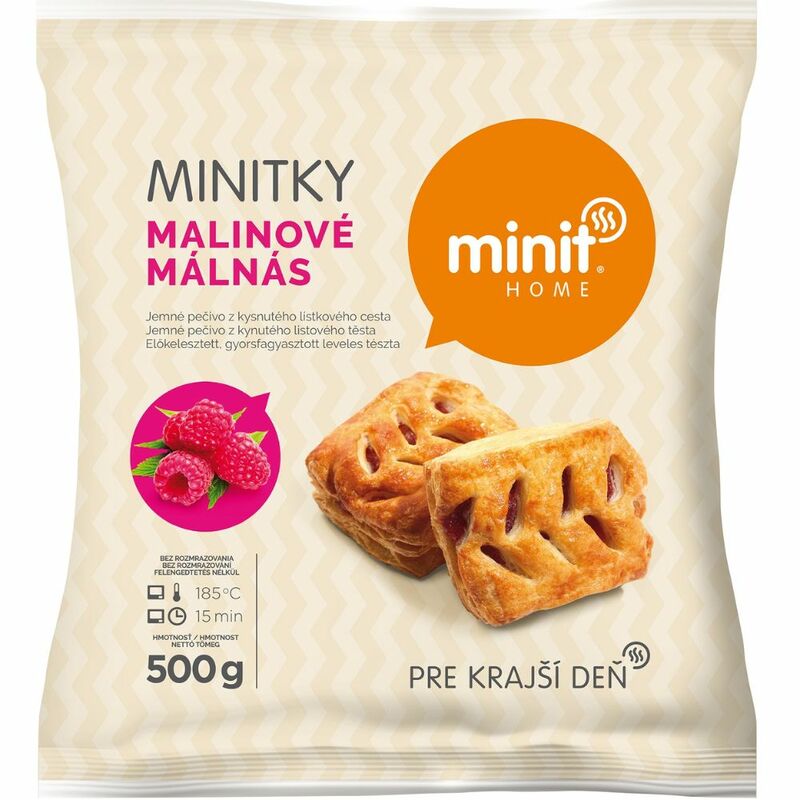 Mrazené Minit Home Minitky malinové 500g