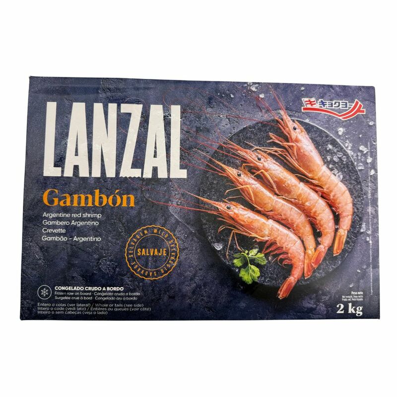 Mrazené Krevety Argentínske červené HLSO C1 2kg Lanzal