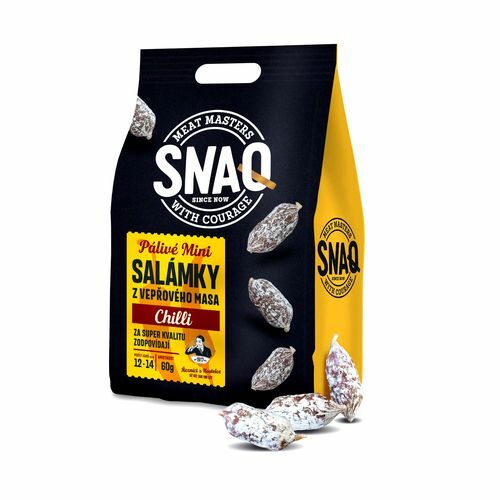 Salámky mini Snaq Chilli 60g, KU