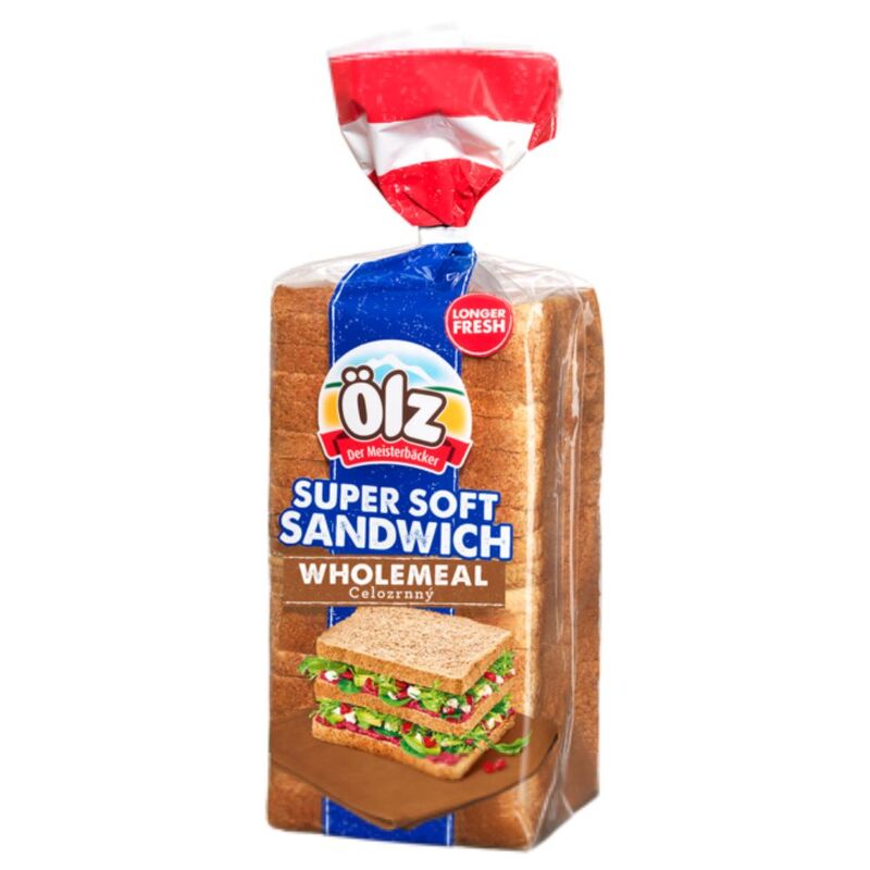 Chlieb toastový americký celozrnný 750g Ölz