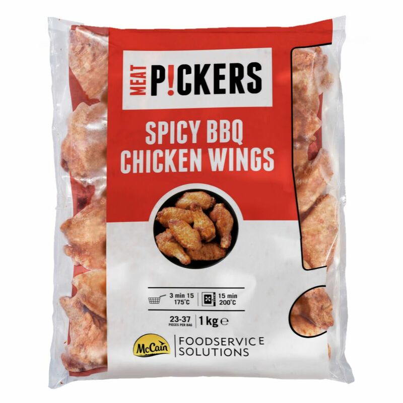 Mrazené Pikantné kuracie krídielka BBQ 1kg McCain