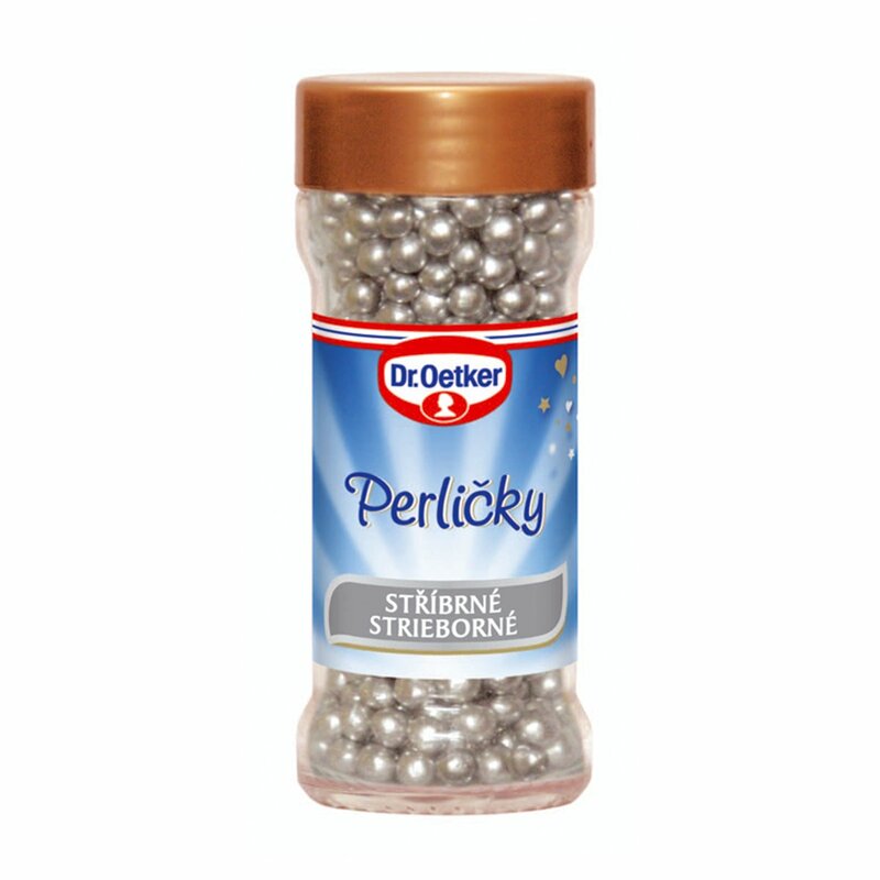 Perličky strieborné 42g Dr. Oetker