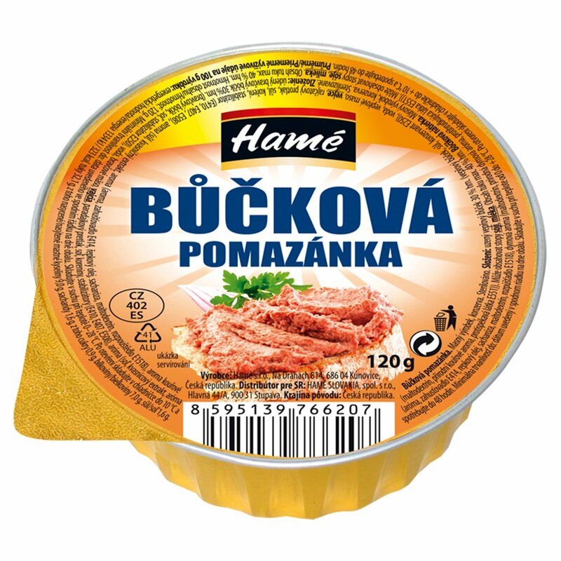 Paštéta Bôčiková Hamé 120g