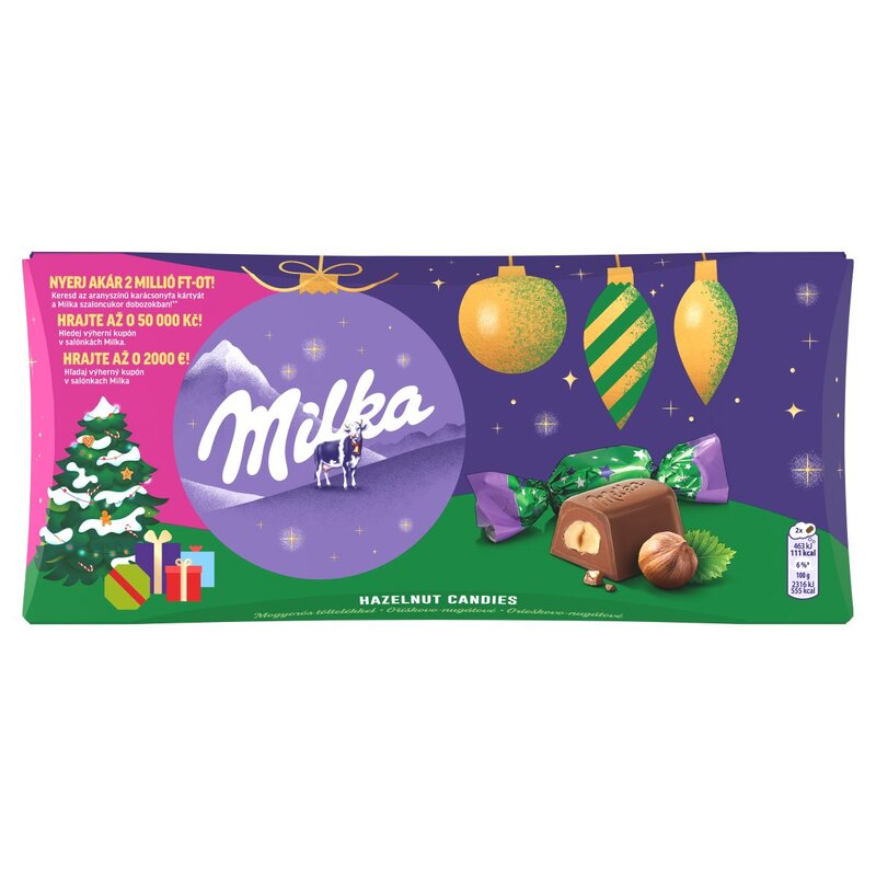 Milka salónky orieškové 255g