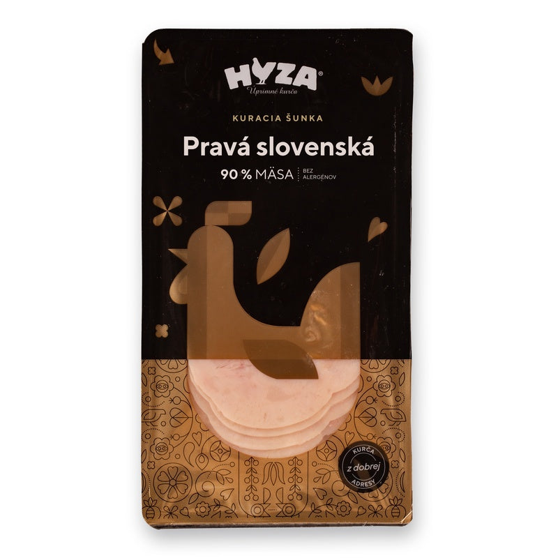 Šunka Pravá slovenská nárez kurací 90% 100g Hyza