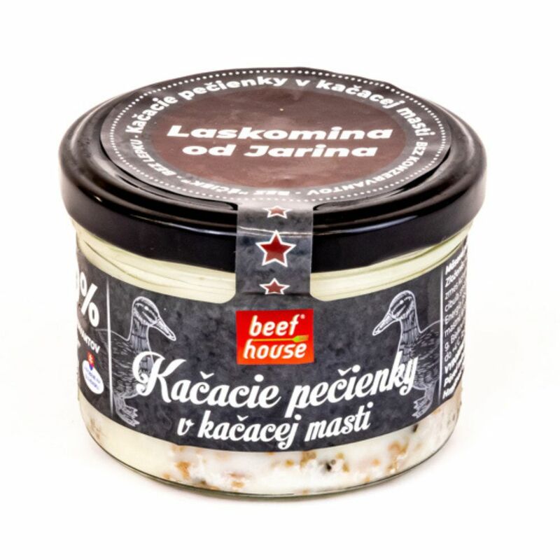 Kačacie pečienky v kačacej masti 190g Beef House