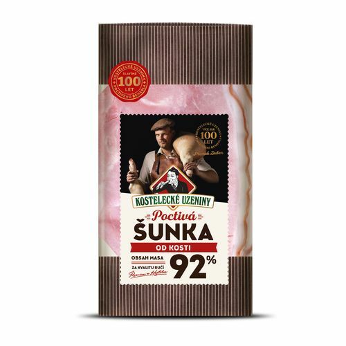 Šunka Poctivá od kosti nárez bravčový 92% 100g, KU