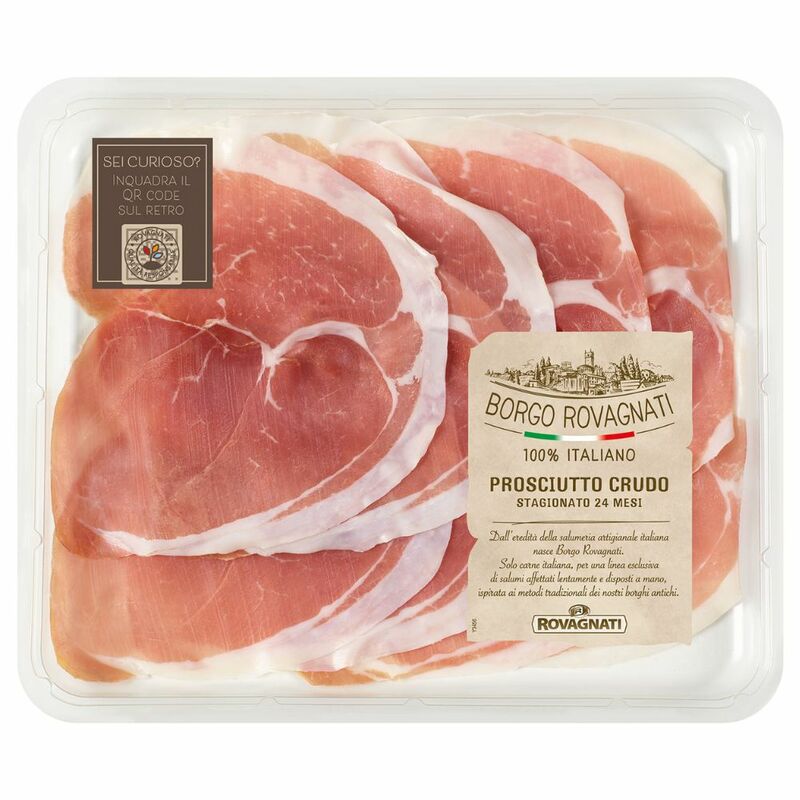 Šunka Prosciutto Crudo plátky 100g Rovagnati