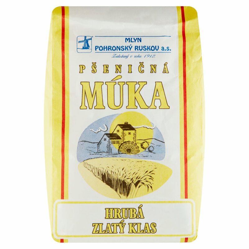 Múka pšeničná hrubá Zlatý klas 1kg Mlyn