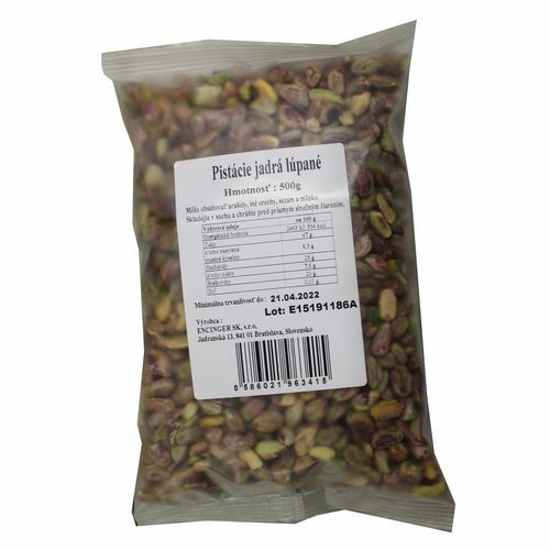 Pistácie jadrá lúpané 500g Encinger