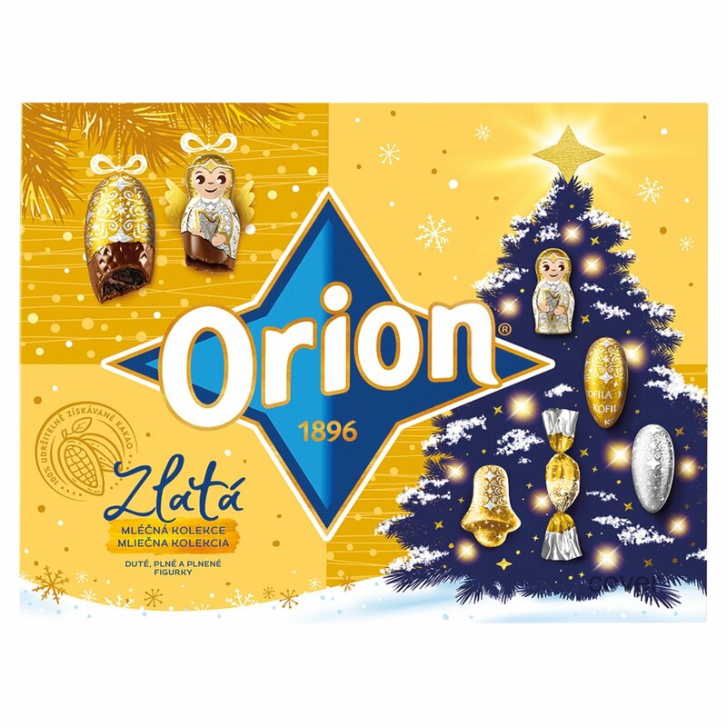 Orion Kolekcia Vianočná zlatá 350g