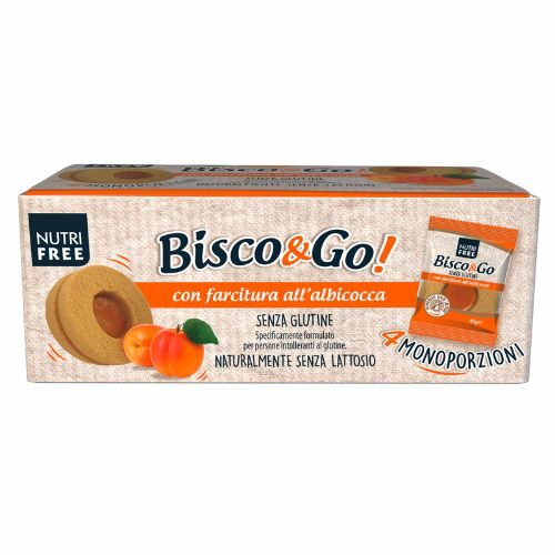 NutriFree Bisco&Go Albicocca bezgluténové koláčiky 160g
