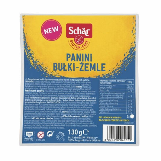 Žemle Panini bezgluténové 130g Schär