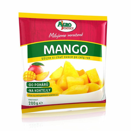 Hlbokomrazené Mango kocky 200g Agro Jesenice