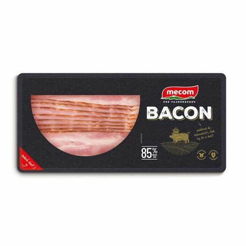 Slanina Bacon bravčový bok 85% nárez 200g Mecom