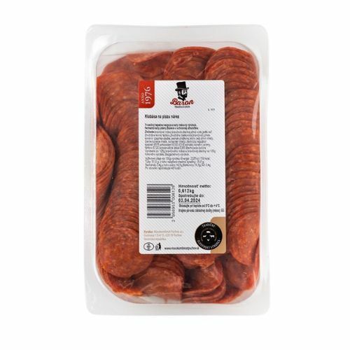 Klobása na pizzu nárez cca 500g Baron