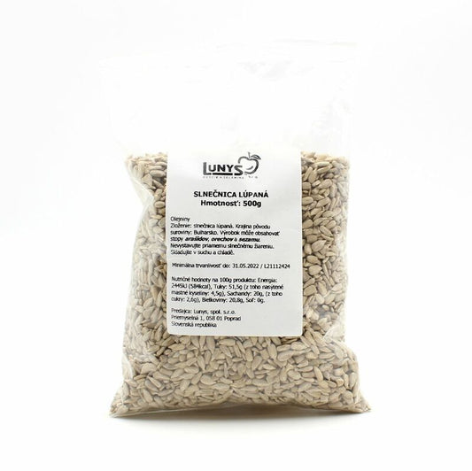 Slnečnica lúpana surová LUNYS 500 g