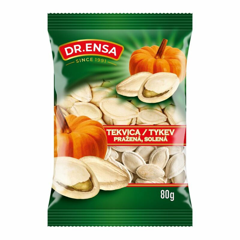 Tekvica nelúpaná pražená solená 80g Dr.Ensa