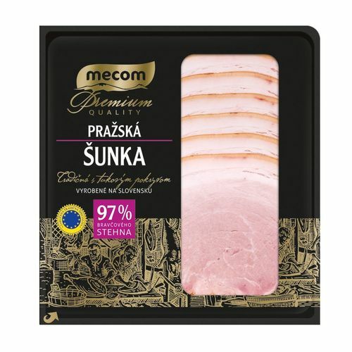 Šunka Pražská nárez bravčový 97% 100g Mecom