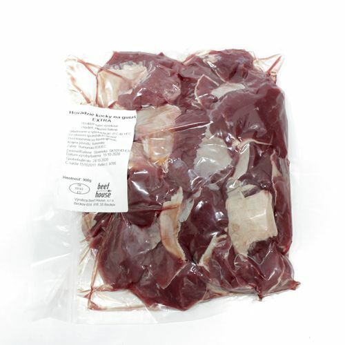 Hovädzie kocky na guláš EXTRA 900g Beef House