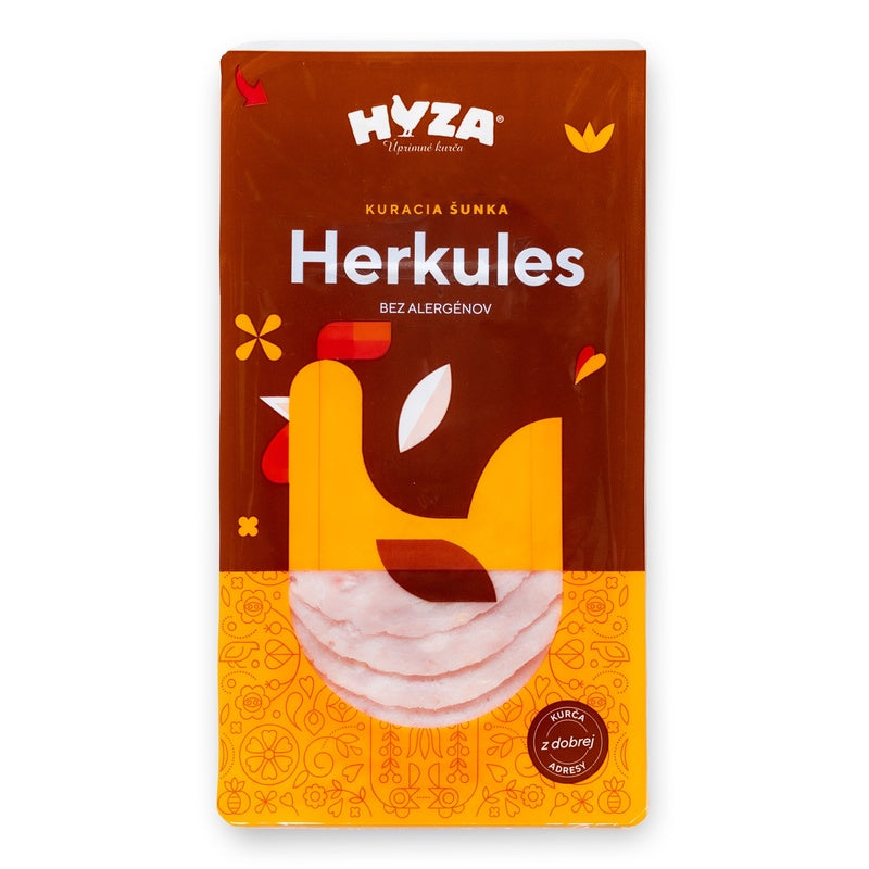 Šunka Herkules nárez kura. 64% 100g, Hyza VÝPREDAJ