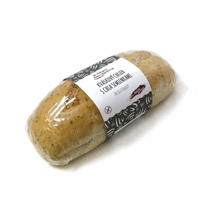 Mrazený Chlieb kváskový s chia bezglutenový 400g P.Harmónia