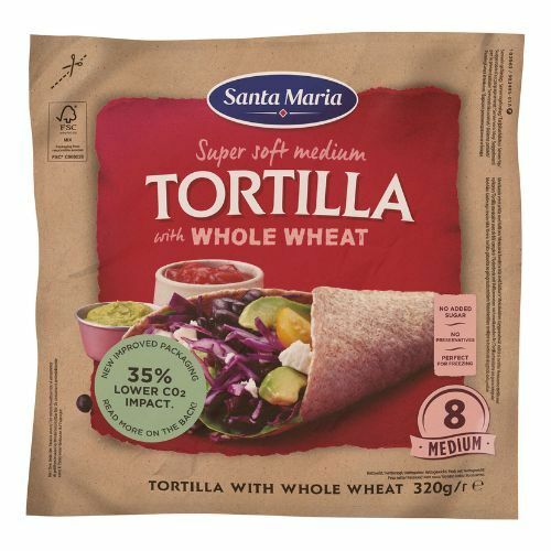 Tortilla celozrnná 8ks/20cm 320g Santa Maria