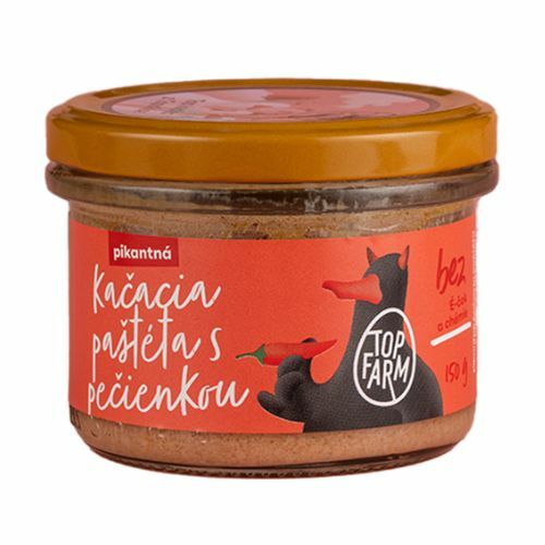 Kačacia paštéta s pečienkou pikantná 150g TopFarm