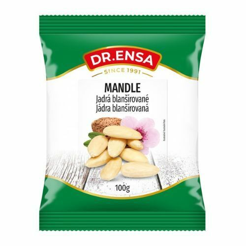 Mandle blanšírované (lúpané) 100g Ensa