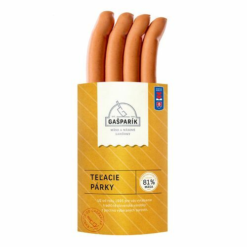 Párky Teľacie cca 200g Gašparík