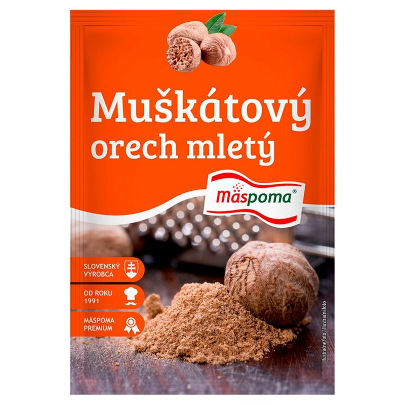 Korenie Muškátový orech mletý 20g Mäspoma