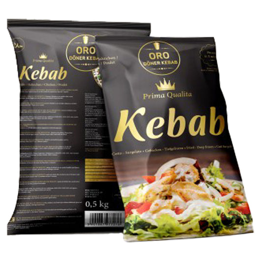 Mrazený Doner kebab kurací zo stehna, krájaný 1kg