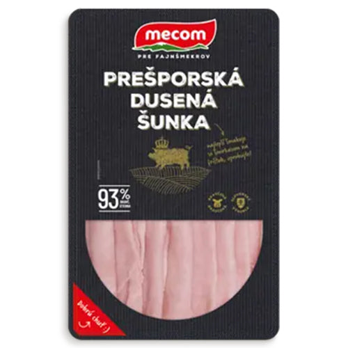 Šunka Bravčová Prešporská 93% nárez 100g Mecom