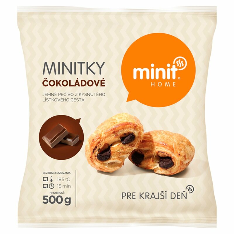 Mrazené Minit Home Minitky čokoládové 500g