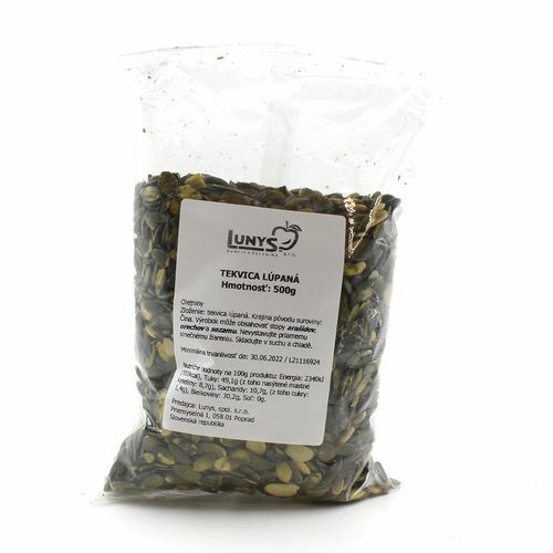Tekvicové semiačka lúpané LUNYS 500g
